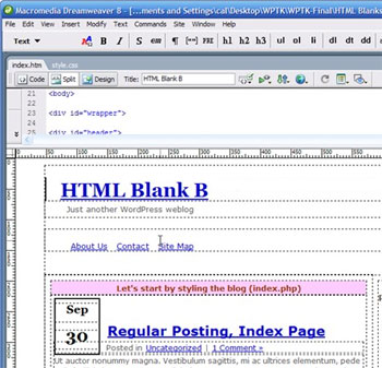 Create WordPress theme