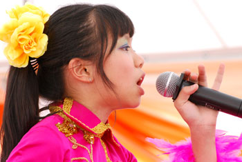 Girl singing