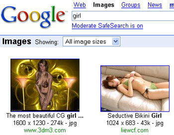 Google search girl
