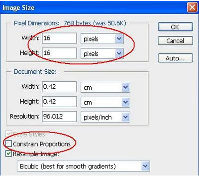 Photoshop image size