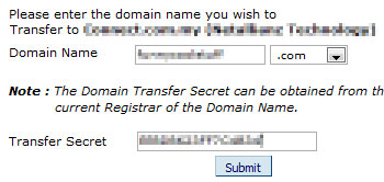 Transfer domain