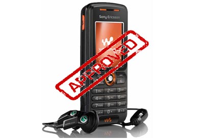 Mobile phone approved